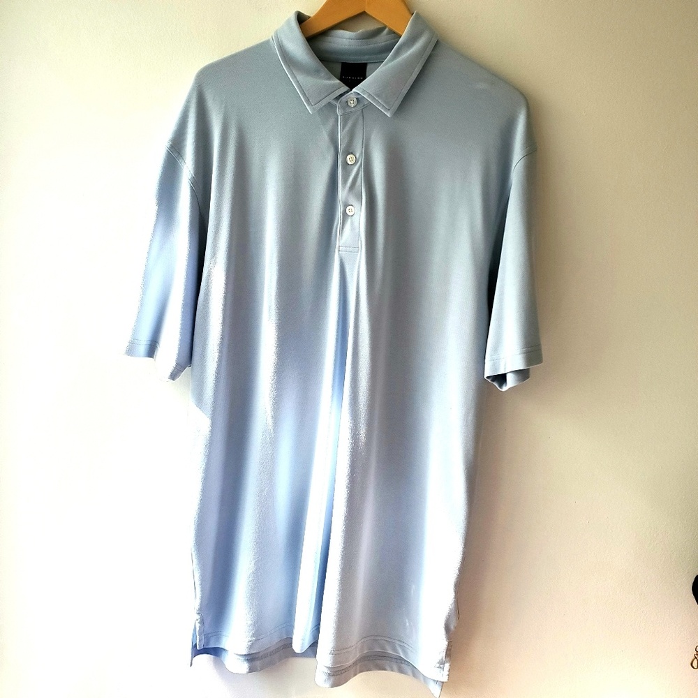 Dunnging Golf Sky Blue Lightwieght Polo Shirt XL